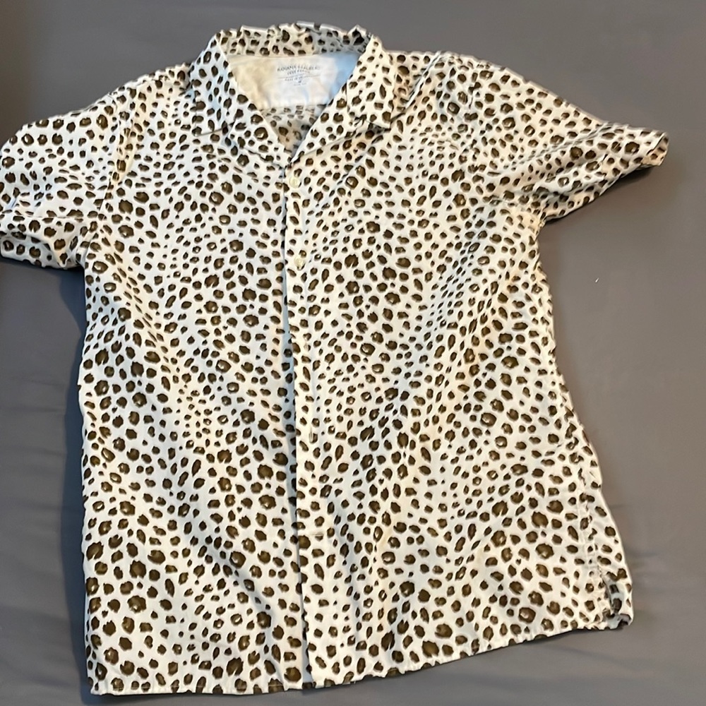 Banana Republic cheetah print shirt
